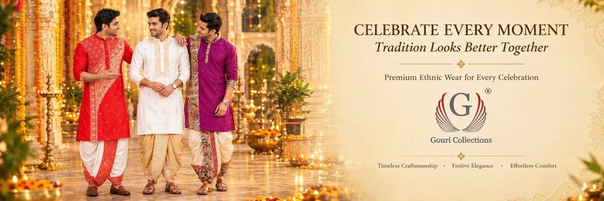 Gouri Collections festive men's ethnic wear